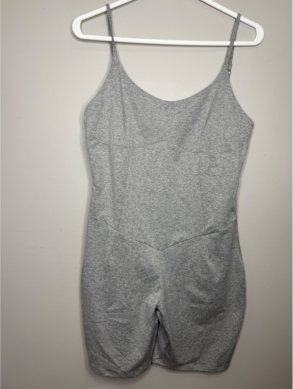 Forever 21 Gray Active Cami Jumpsuit Romper Women's Size XL